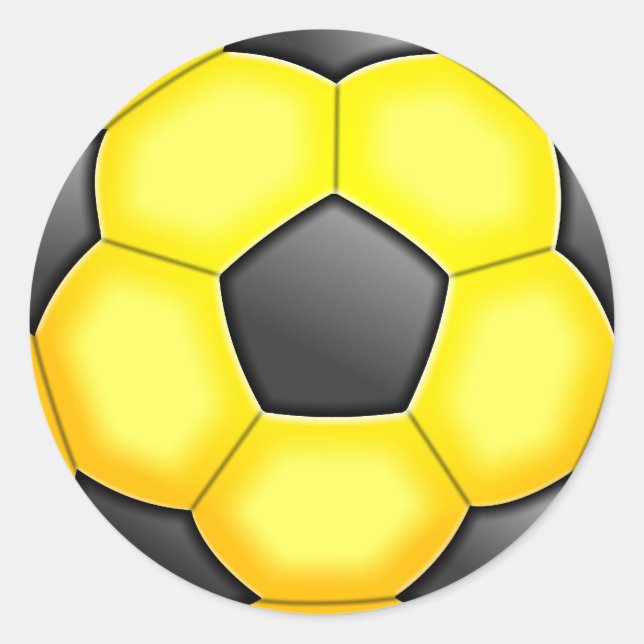 Colourful Soccer Balls Classic Round Sticker (Front)