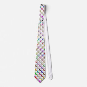 Colourful Soccer Balls Pattern Tie