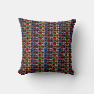 Colourful Soccer Balls Pop Art, Cushion