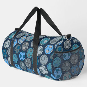 Colourful Soccer Pattern Duffle Bag
