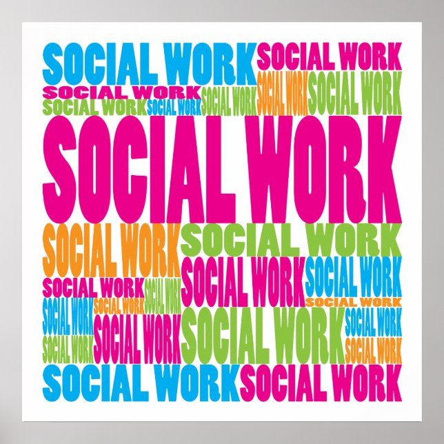 Colourful Social Work Poster (Front)