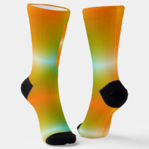 Colourful socks featuring a gradient design 