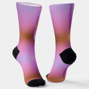 Colourful socks with a gradient design