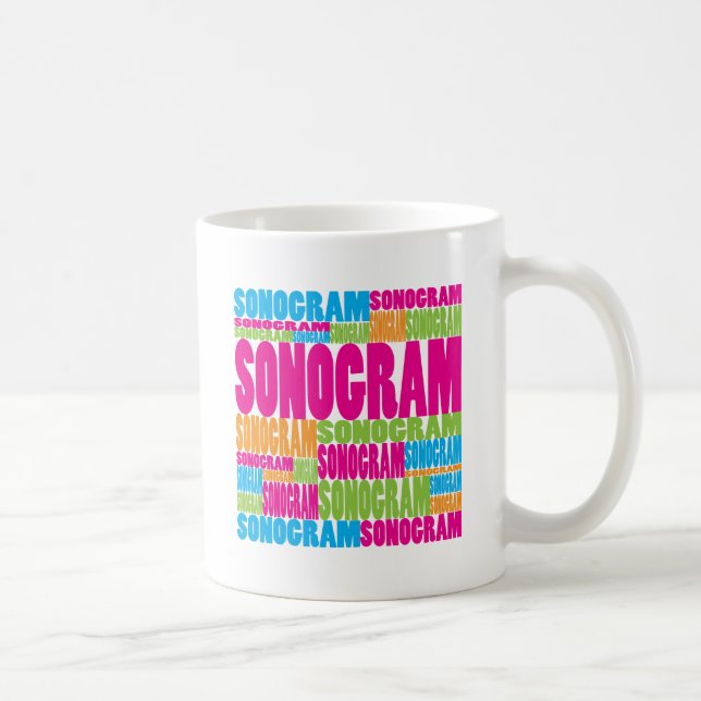 Colourful Sonogram Coffee Mug (Right)