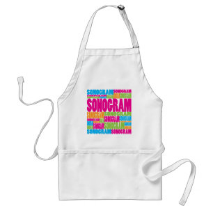Colourful Sonogram Standard Apron