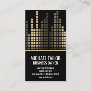 Colourful Sound Bar Equalizer Business Card