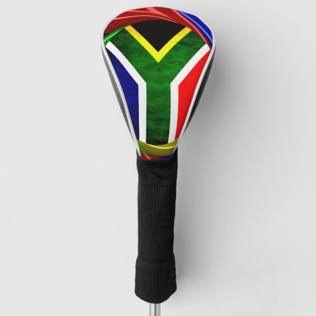 Colourful South Africa Flag Golf Head Cover (Front)