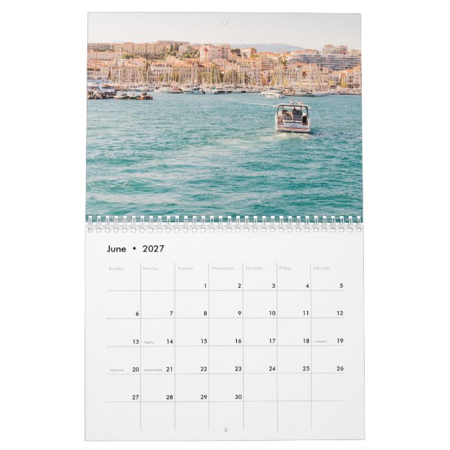 Colourful South France Home Decor Calendar (Jun 2027)