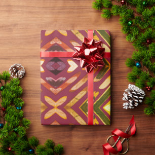 Colourful Southwestern Christmas Wrapping Paper