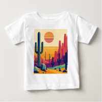 Colourful southwestern desert art