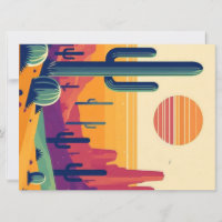 Colourful southwestern desert art