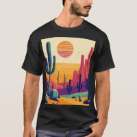 Colourful southwestern desert art
