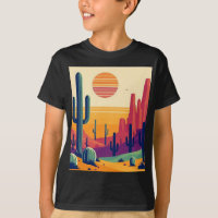 Colourful southwestern desert art