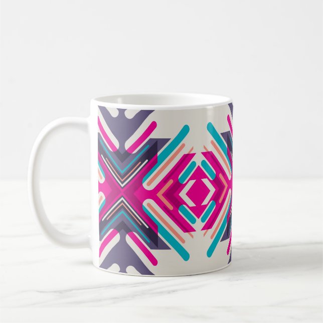 Colourful Southwestern Style Coffee Mug (Left)