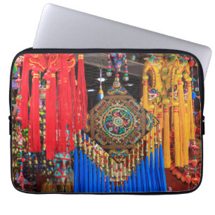 Colourful souvenirs in a shop, China Laptop Sleeve