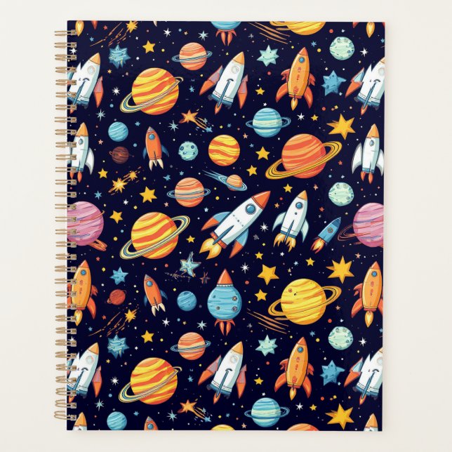 Colourful Space Exploration Pattern Planner (Front)