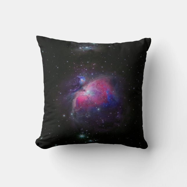 Colourful Space Galaxy Stars Cushion (Front)