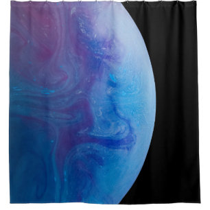 Colourful Space Shower Curtain