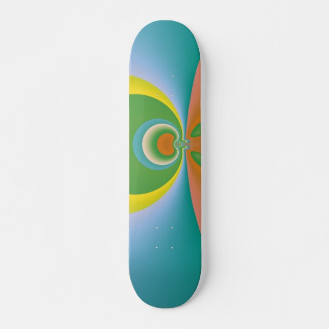 Colourful Space Skateboard (Front)
