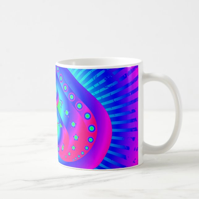 Colourful Spades Symbol Coffee Mug (Right)