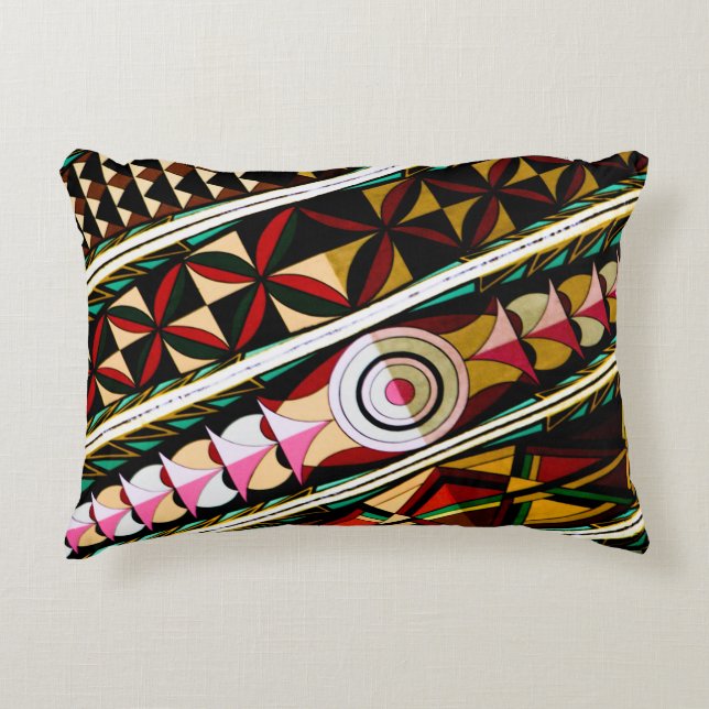 Colourful Spanish Ceiling Architecture Decorative Cushion (Front)
