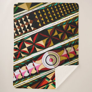 Colourful Spanish Ceiling Architecture Sherpa Blanket