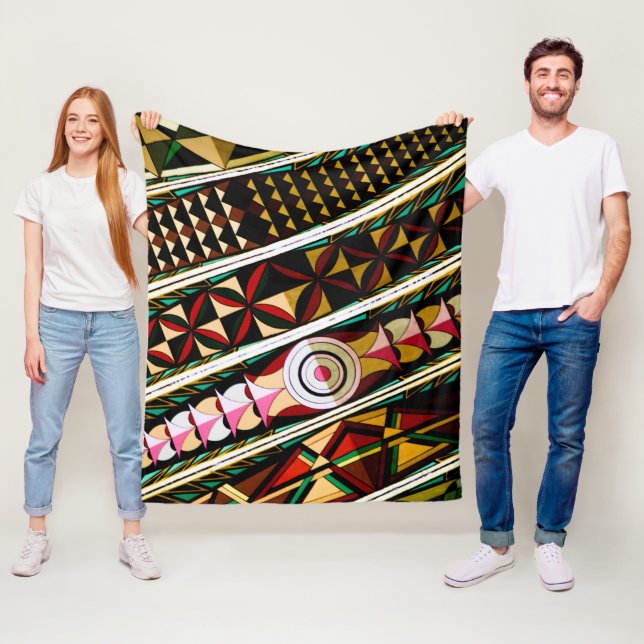 Colourful Spanish Ceiling  Fleece Blanket (In Situ)