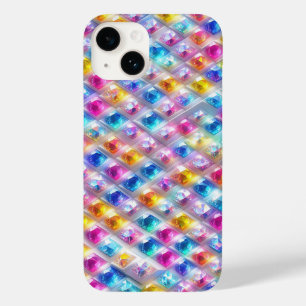 Colourful Sparkling Gemstone Mosaic Luxury Diamond Case-Mate iPhone 14 Case