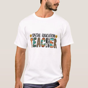 Colourful Special Education Teacher Design T-Shirt