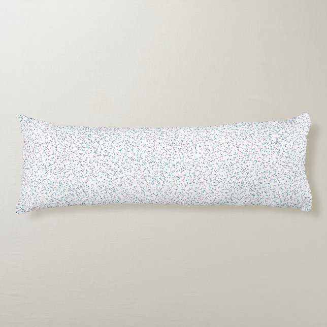 Colourful Speckled Spring Dots  Body Cushion (Front)
