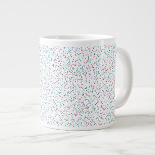 Colourful Speckled Spring Dots  Giant Coffee Mug