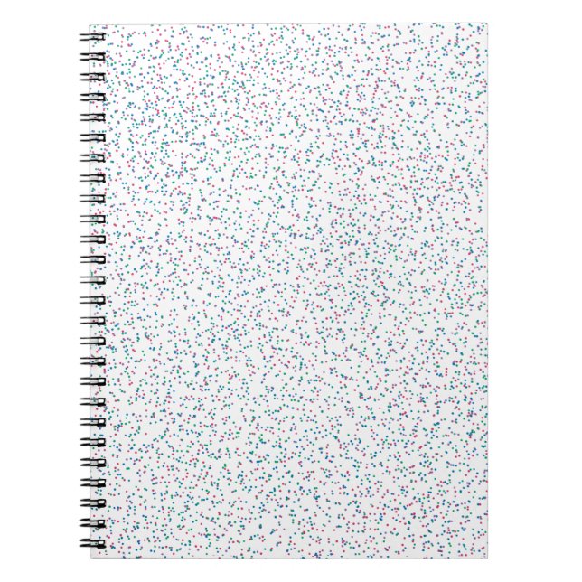 Colourful Speckled Spring Dots  Notebook (Front)
