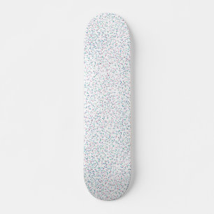 Colourful Speckled Spring Dots Skateboard