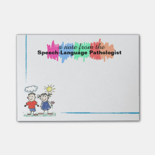 Colourful Speech-Language Pathologist Sticky Notes
