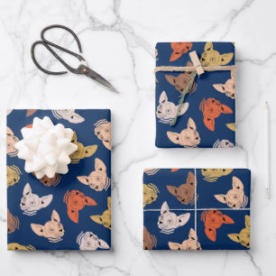 Colourful Sphynx Cat Wrapping Paper Sheet