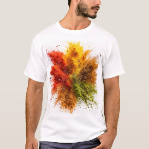 Colourful Spice Powder Explosion Burst T-Shirt