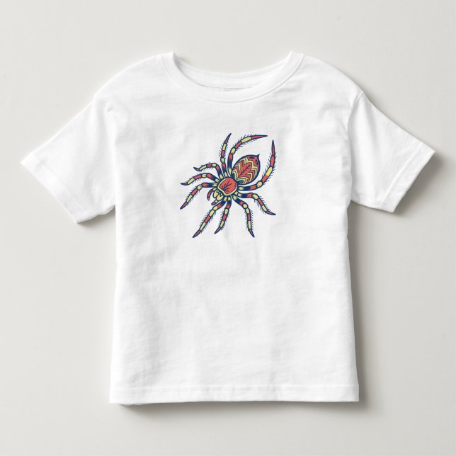 Colourful Spider Toddler T-Shirt (Front)