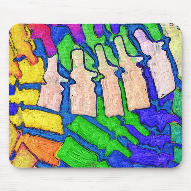 Colourful Spine Art Mousepad (Front)