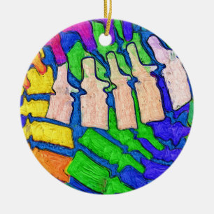 Colourful Spine Art Ornament