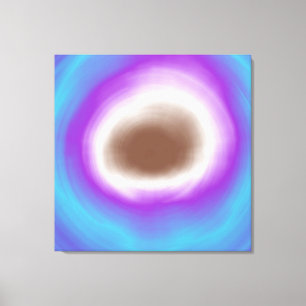 Colourful spiral abstract acrylic painting canvas print