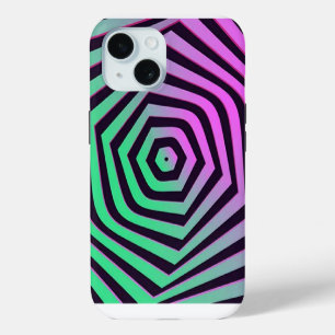 Colourful Spiral Design iPhone 15 Case