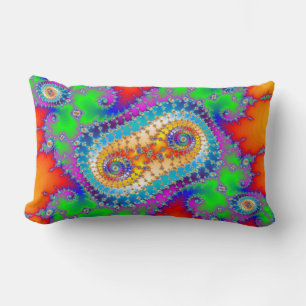 Colourful Spiral Pattern Lumbar Cushion