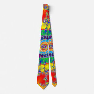 Colourful Spiral Pattern Tie