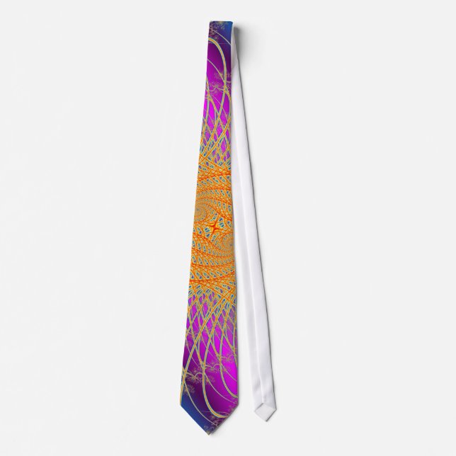 Colourful Spiral Pattern Tie (Front)