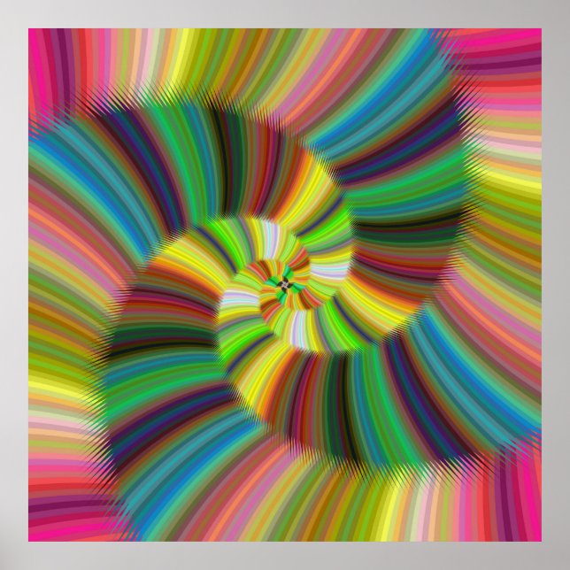 Colourful spiral poster (Front)