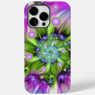 Colourful Spiral Round Shapes Abstract Fractal Art Case-Mate iPhone 14 Pro Max Case