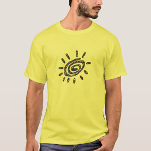 Colourful Spiral Sun Emoji Art T-Shirt