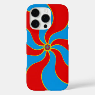 Colourful Spiral Wave Pattern iPhone 16 Pro Case