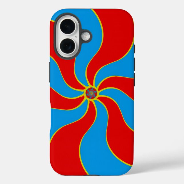 Colourful Spiral Wave Pattern Case-Mate iPhone Case (Back)