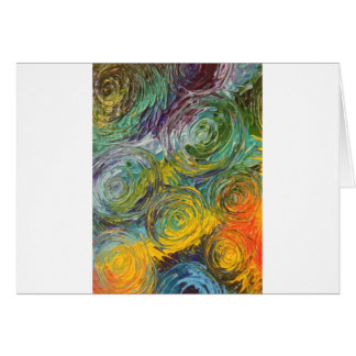Colourful Spirals Abstract Painting